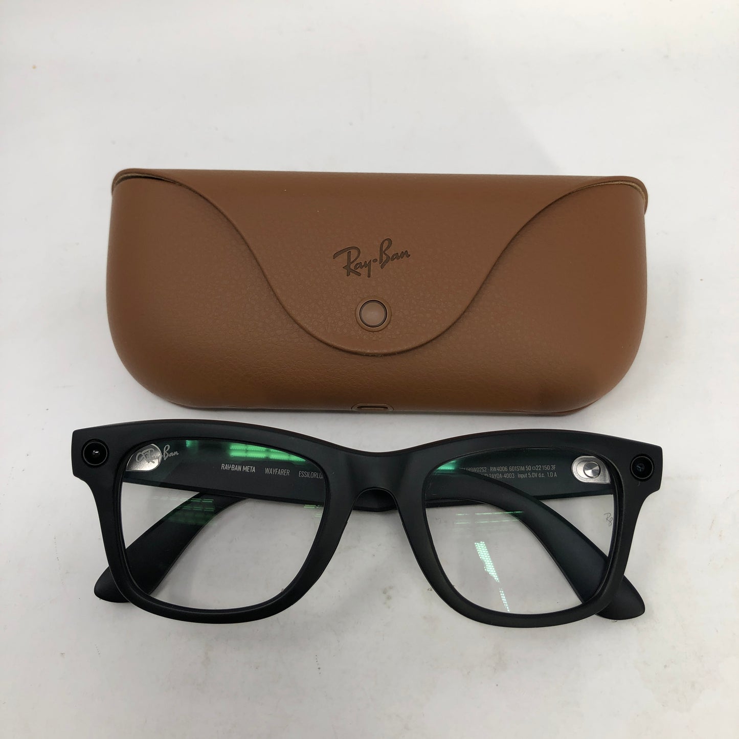 Ray-Ban Meta Wayfarer Gen 1 Matte Black Transitions RW4006 601S1M Smart Glasses