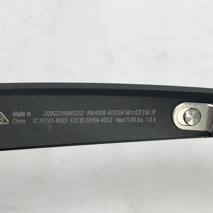 Ray-Ban Meta Wayfarer Gen 1 Matte Black Transitions RW4006 601S1M Smart Glasses