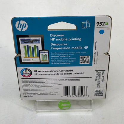 New HP 952XL Cyan Inkjet Cartridge L0S61AN