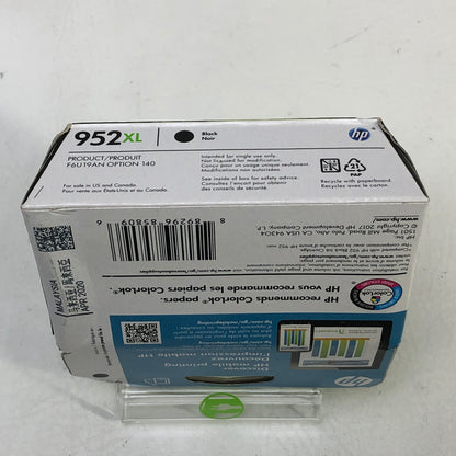 New HP 952XL Black Inkjet Cartridge F6U19AN