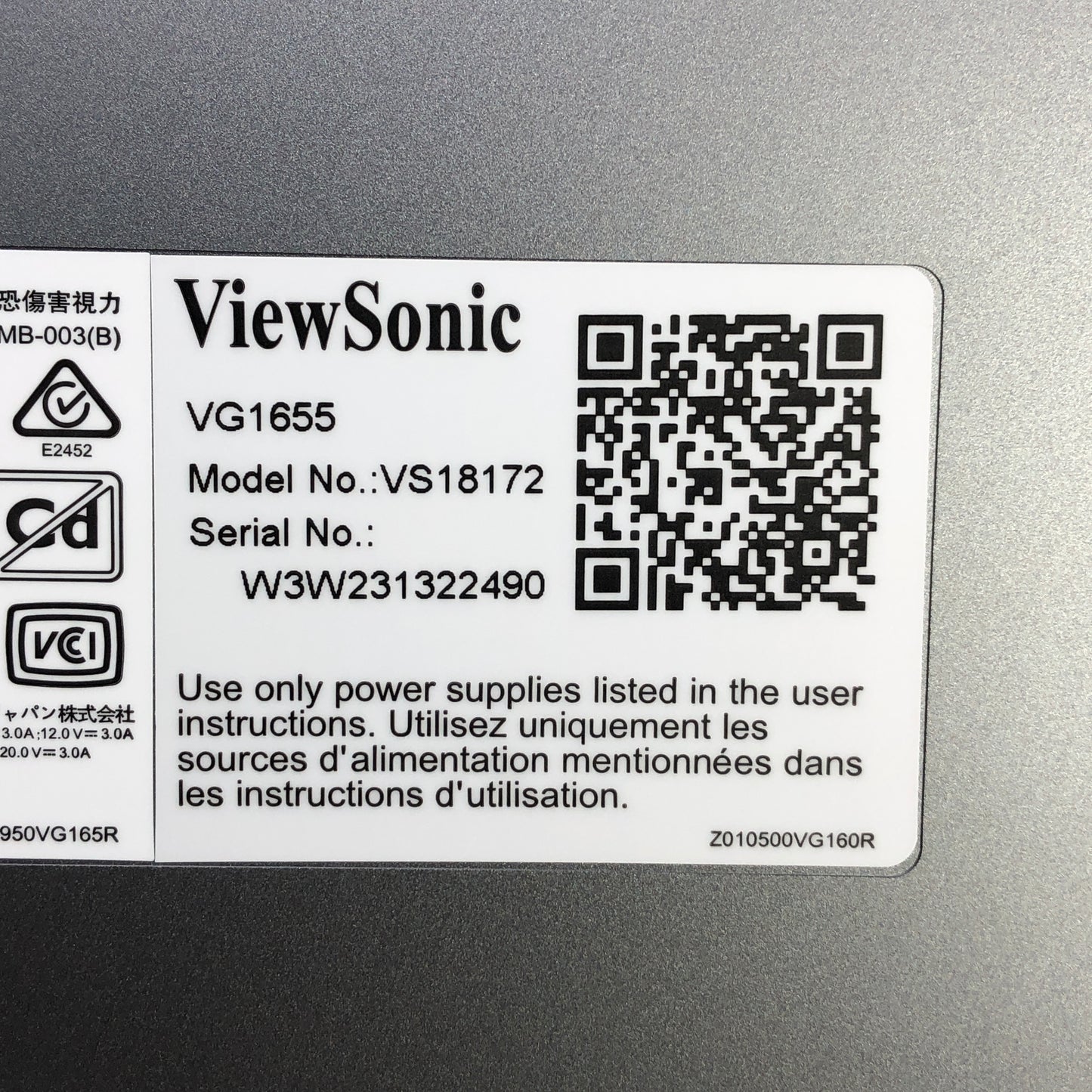 ViewSonic VS18172 15.6" Portable IPS LCD LED Full HD Monitor USB-C