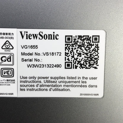 ViewSonic VS18172 15.6" Portable IPS LCD LED Full HD Monitor USB-C