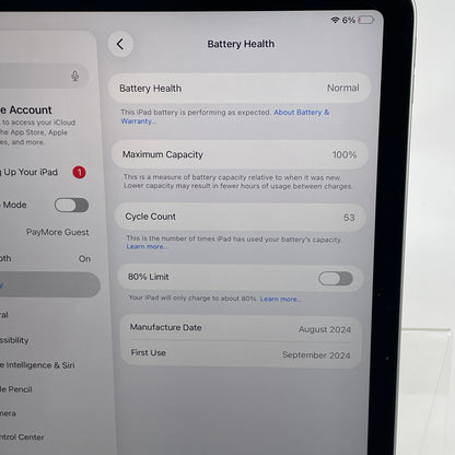 WiFi Only Apple iPad Air 11" M2 128GB Space Gray MUWC3LL/A