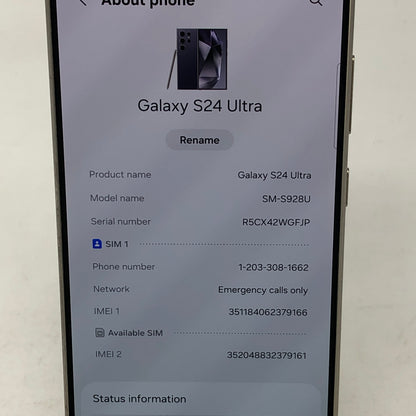 T-Mobile Samsung Galaxy S24 Ultra 12GB RAM 256GB SM-S928U Purple