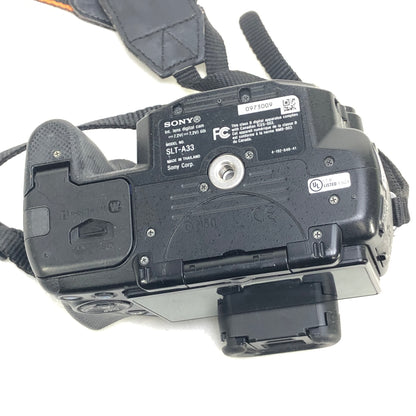 Sony Alpha SLT-A33 14.2MP SLT Digital SLR Camera w/Sony DT 18-55mm f/3.5-5.6 SAM Lens