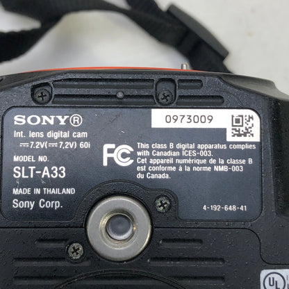 Sony Alpha SLT-A33 14.2MP SLT Digital SLR Camera w/Sony DT 18-55mm f/3.5-5.6 SAM Lens