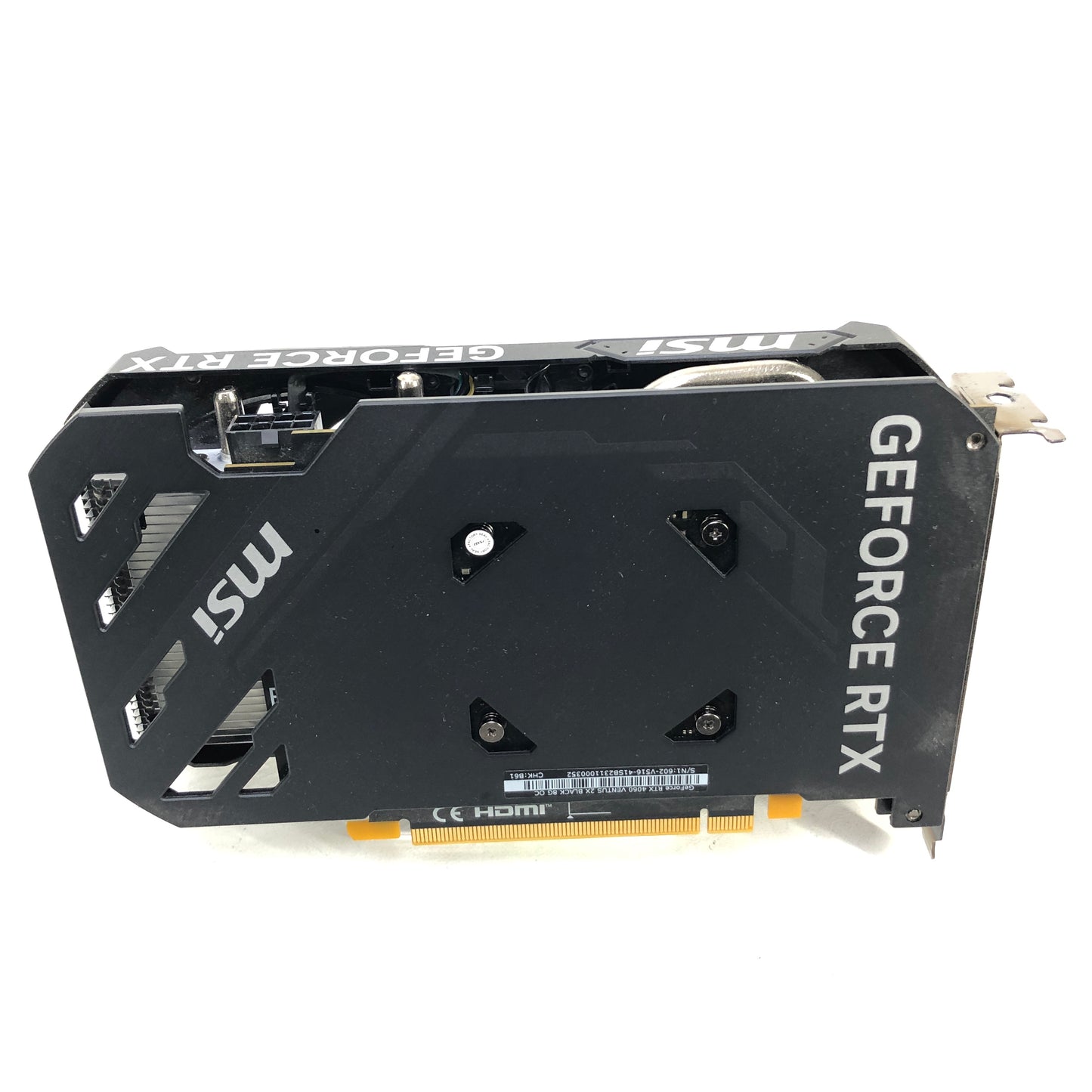 MSI GeForce RTX 4060 Ventus 2X Black OC 8GB GDDR6 Graphics Card