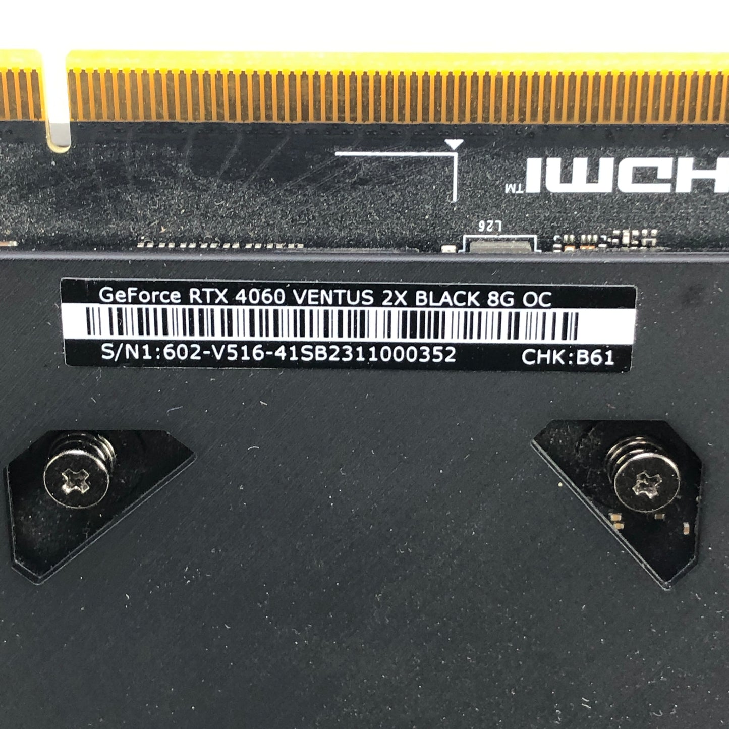 MSI GeForce RTX 4060 Ventus 2X Black OC 8GB GDDR6 Graphics Card