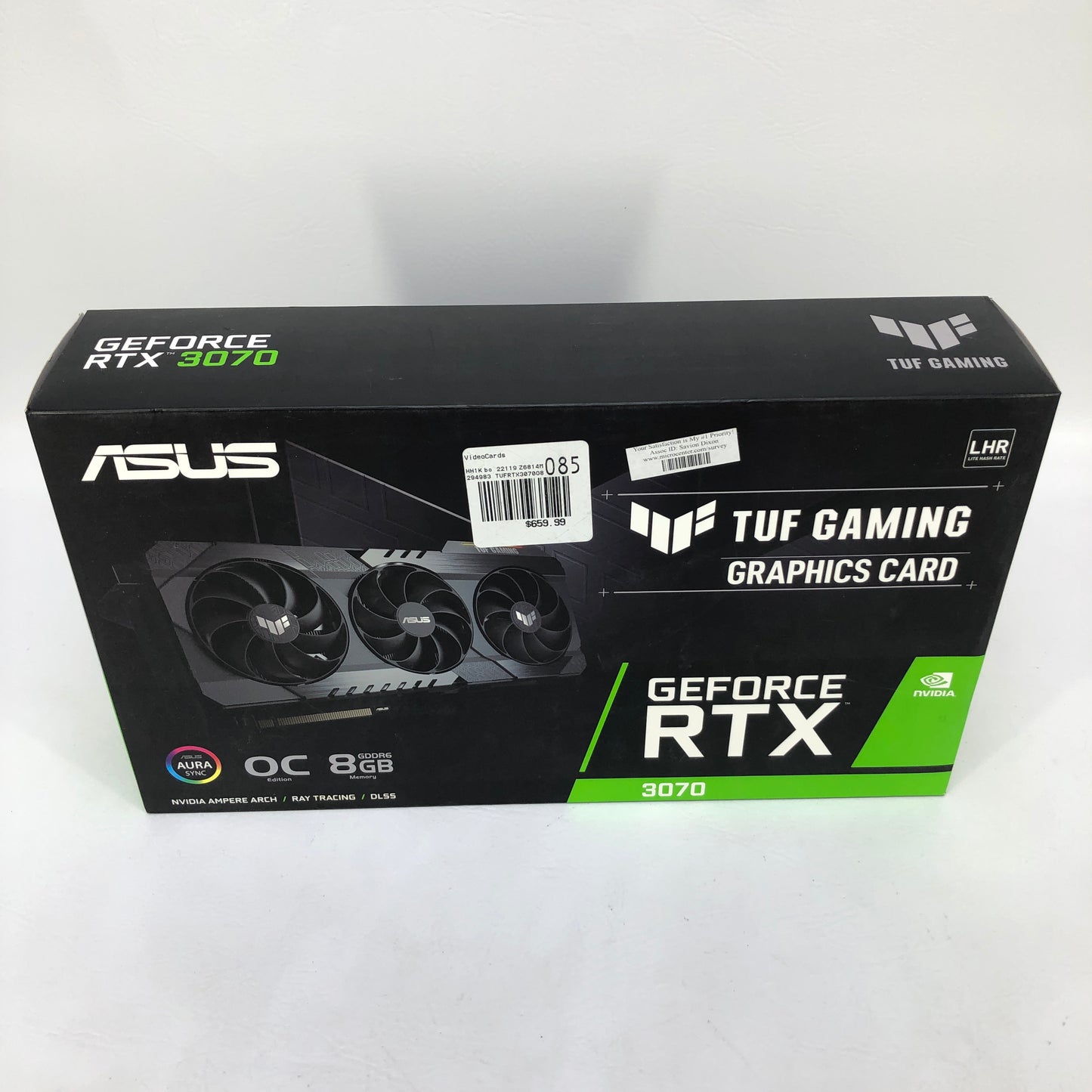 New Asus GeForce RTX 3070 OC V2 8GB GDDR6 Graphics Card 