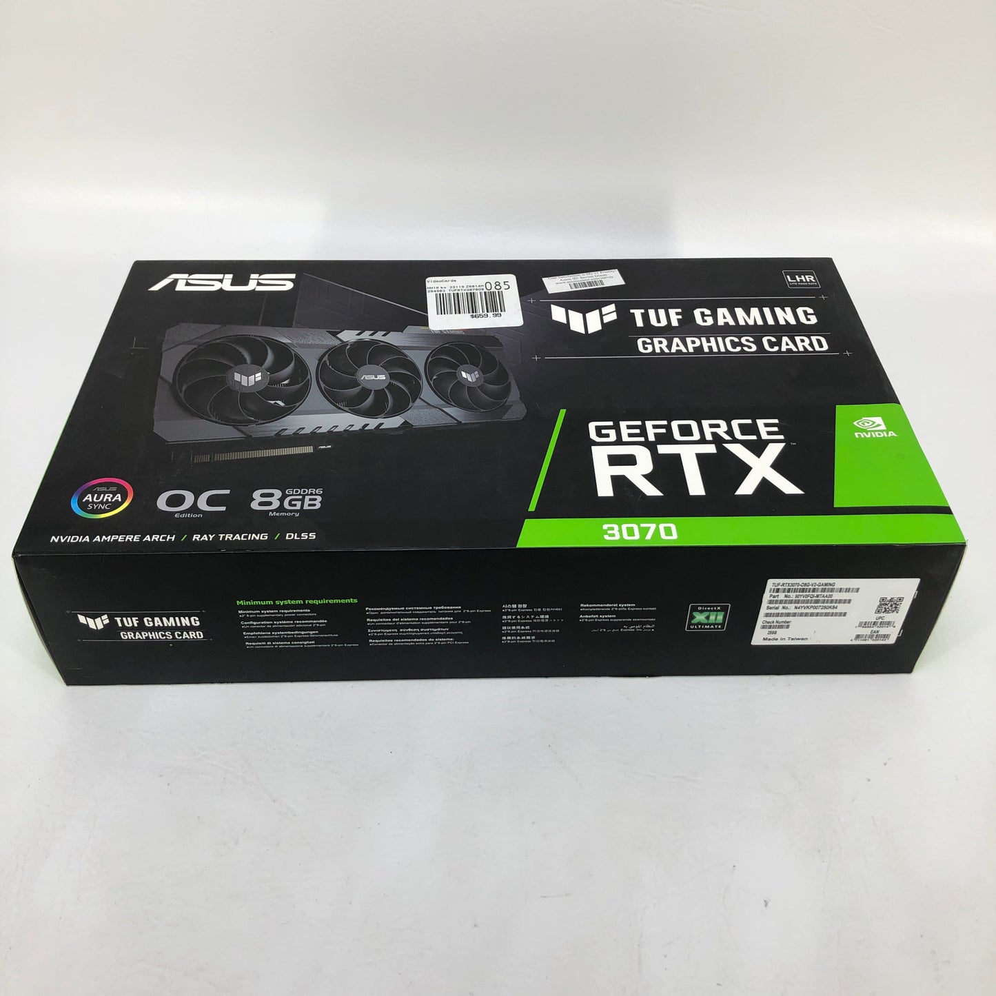 New Asus GeForce RTX 3070 OC V2 8GB GDDR6 Graphics Card 