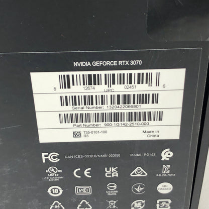 NVIDIA GeForce RTX 3070 8GB GDDR6 Graphics Card 9001G1422510000