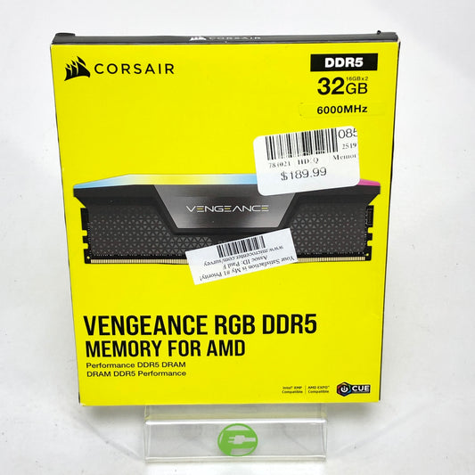 Corsair Vengeance RGB 32GB (2x16GB) RAM DDR5 6000MHz CMH32GX5M2M6000Z36