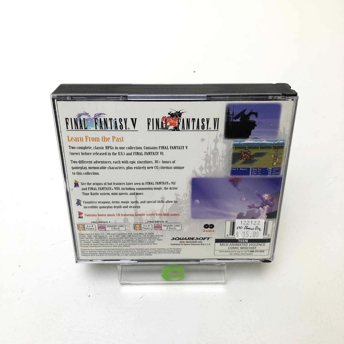 Final Fantasy Anthology (Sony PlayStation 1 PS1, 1999)