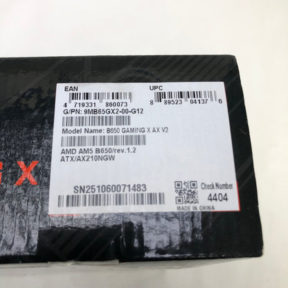 New Gigabyte B650 Gaming X AX V2 LGA 1718 ATX AMD DDR5 Motherboard