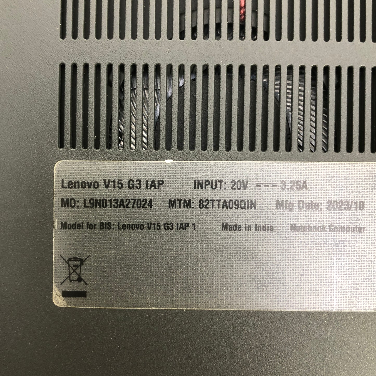 Lenovo V15 G3 IAP 15.6" i5-1235U 1.3GHz 16GB RAM 512GB SSD