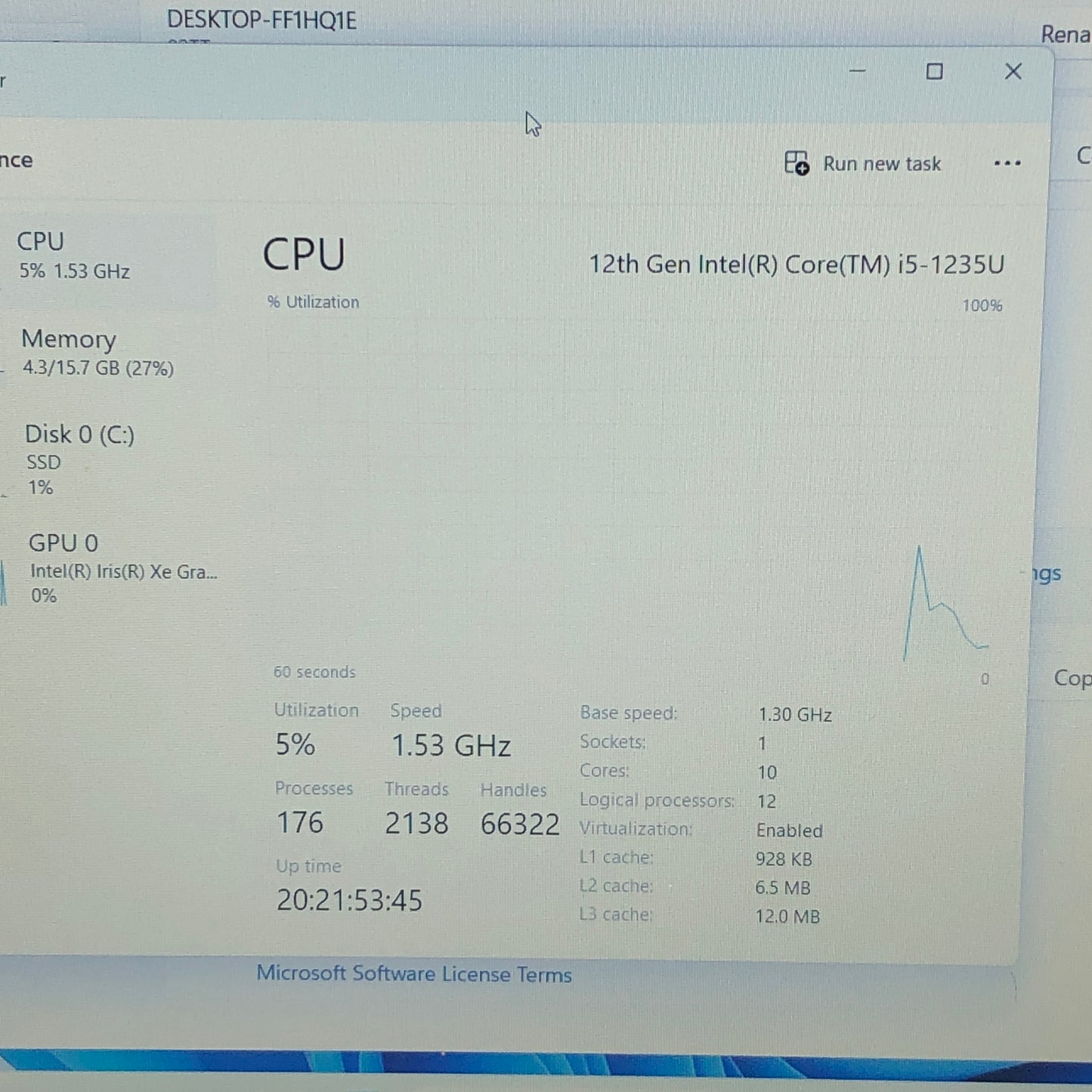 Lenovo V15 G3 IAP 15.6" i5-1235U 1.3GHz 16GB RAM 512GB SSD