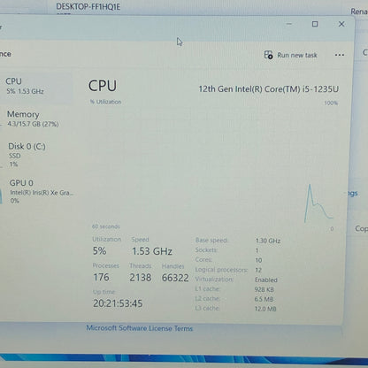 Lenovo V15 G3 IAP 15.6" i5-1235U 1.3GHz 16GB RAM 512GB SSD