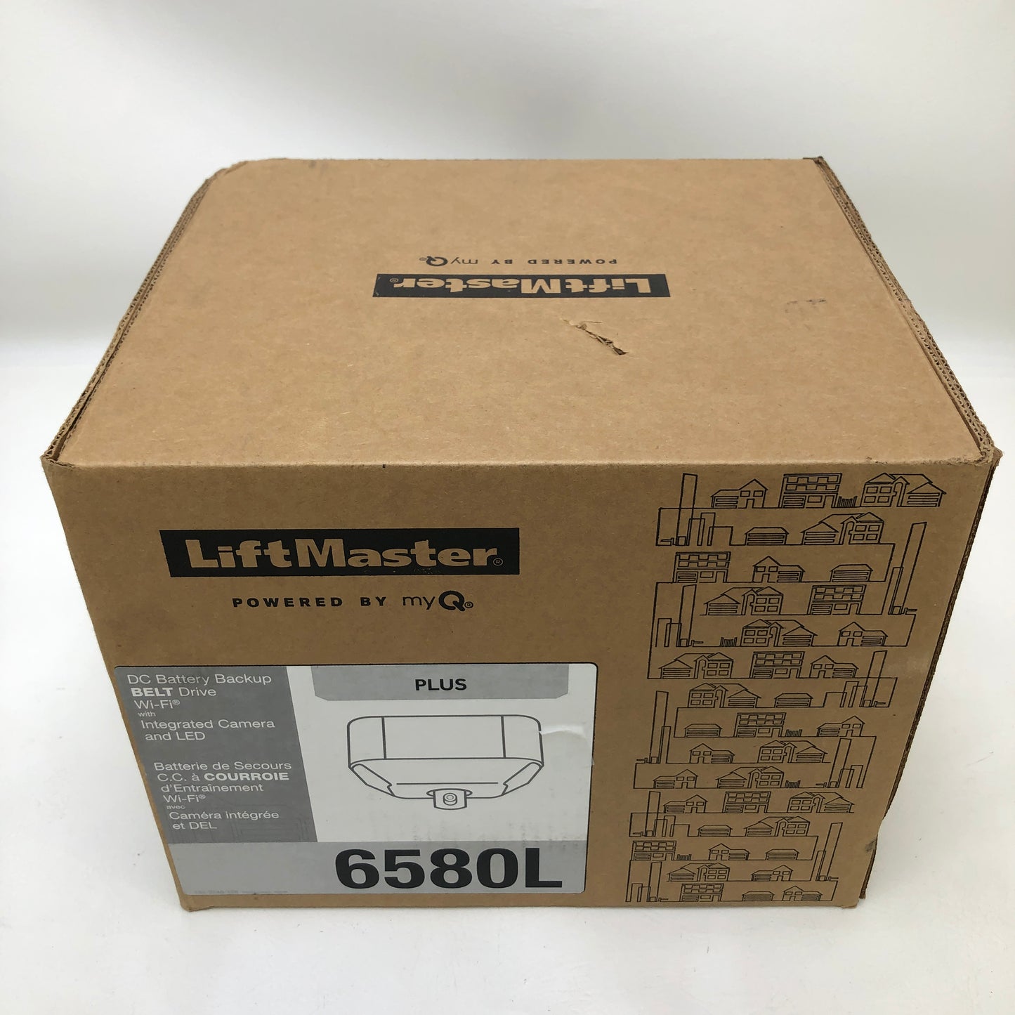 New LiftMaster 6580L Plus Belt Drive Smart Garage Door Opener Wi-Fi Camera Battery