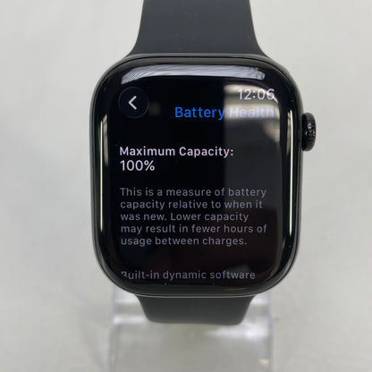 GPS Only Apple Watch Series 11 46MM Jet Black Aluminum Black Sport Band MEUX4LW/A