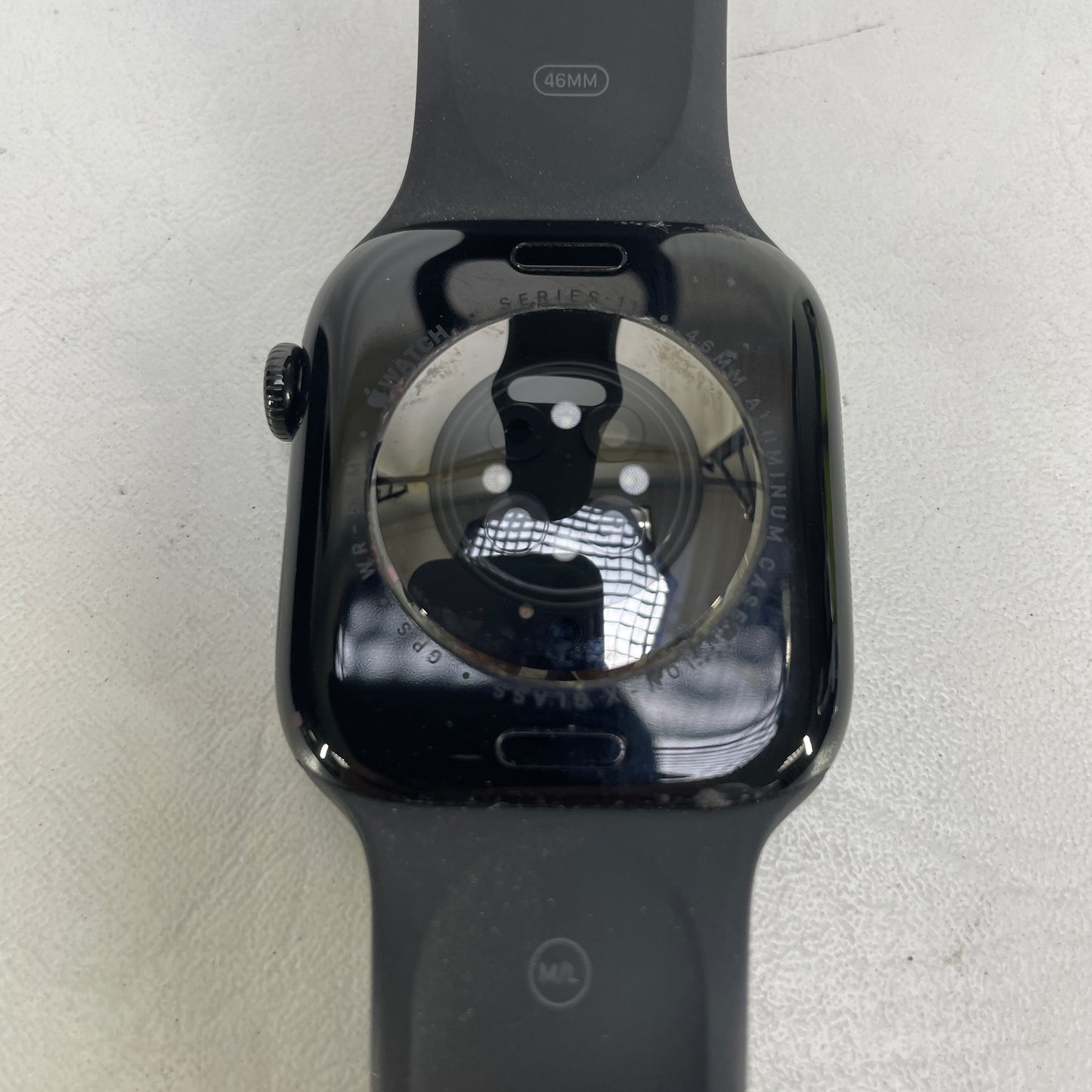 GPS Only Apple Watch Series 11 46MM Jet Black Aluminum Black Sport Band MEUX4LW/A