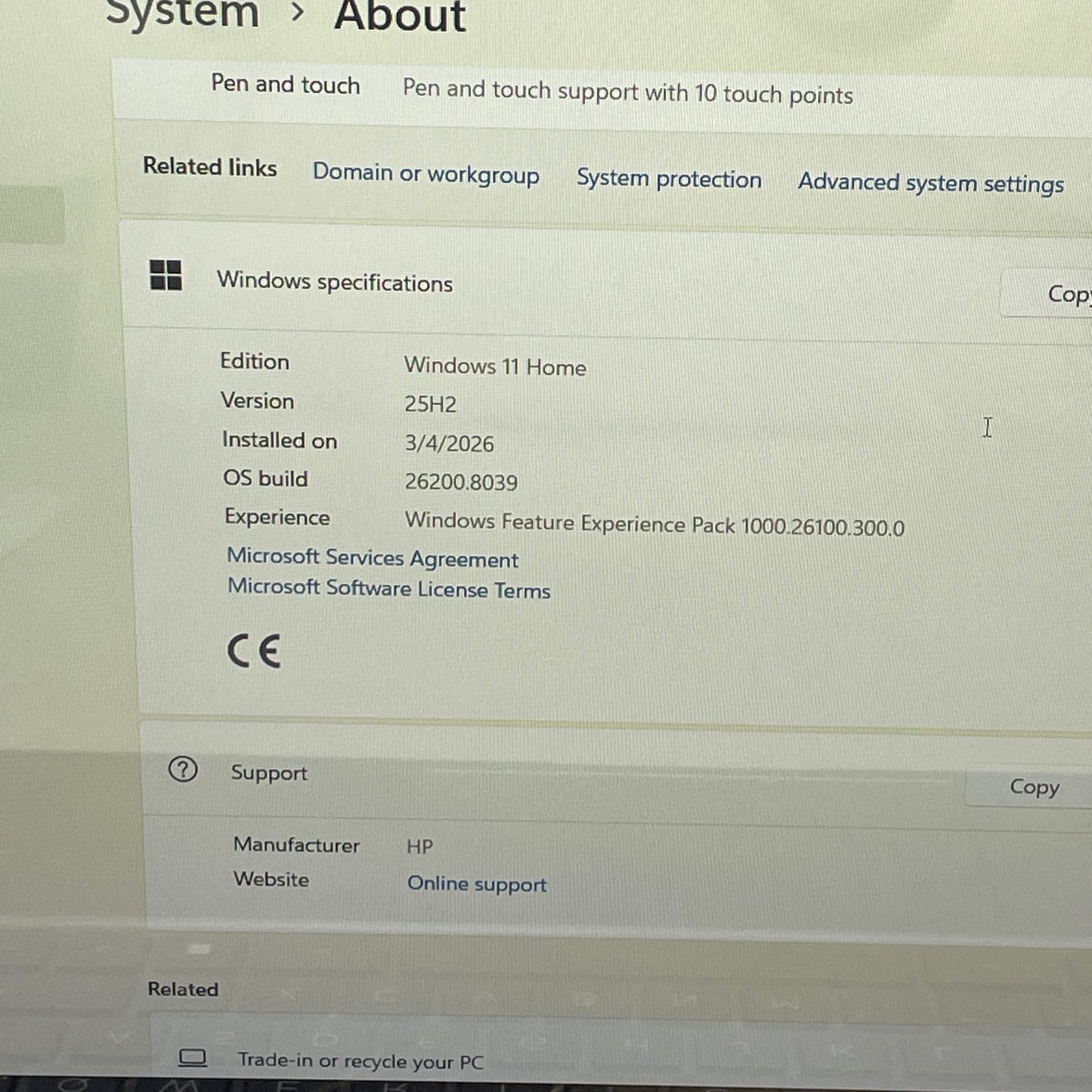 HP Envy x360 15-EY1045C1 15.6" Ryzen 7 7730U 2.0GHz 16GB RAM 1TB SSD