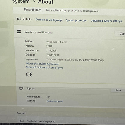 HP Envy x360 15-EY1045C1 15.6" Ryzen 7 7730U 2.0GHz 16GB RAM 1TB SSD