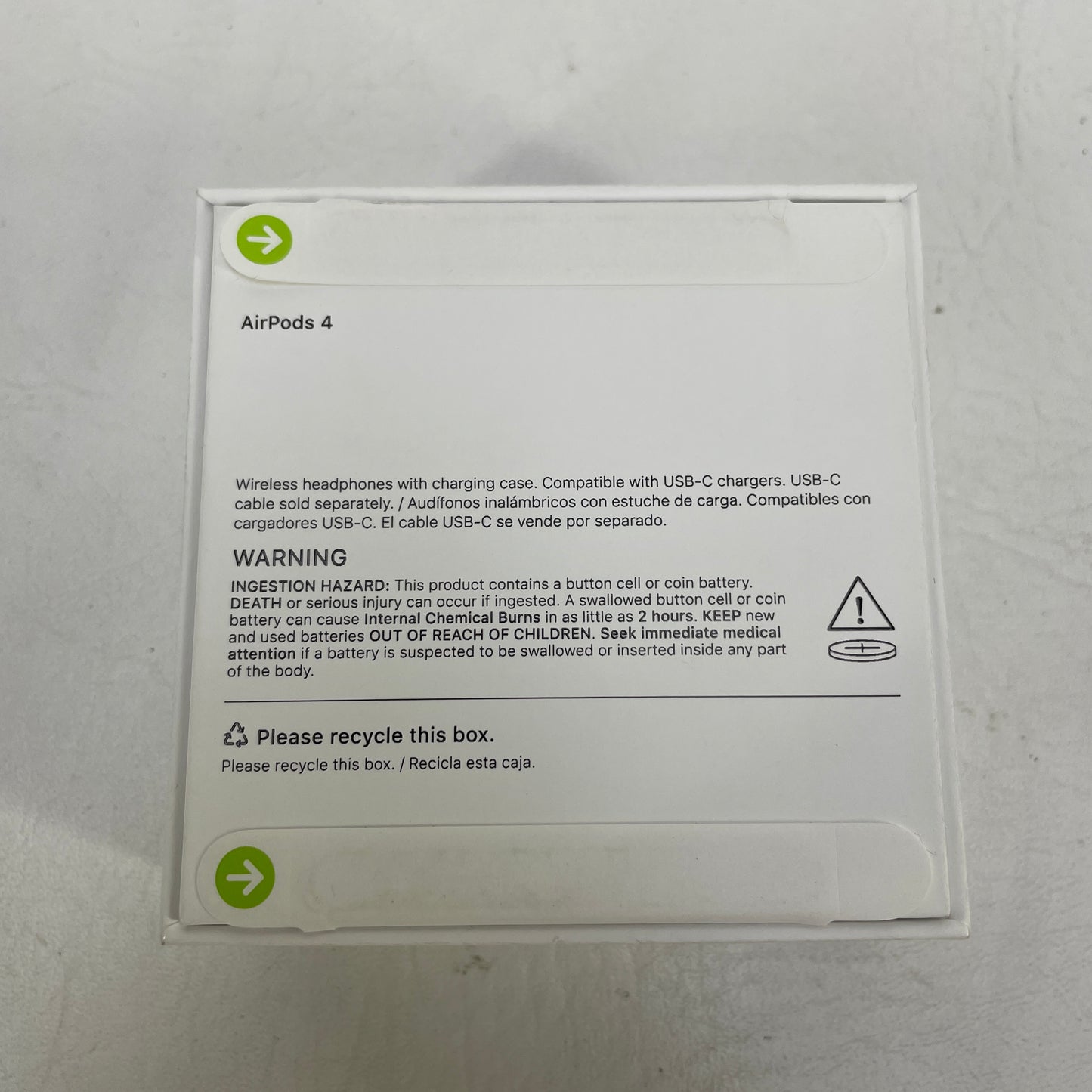 New Apple AirPods 4th Gen with Charging Case A3053 A3050 A3058 MXP63LL/A