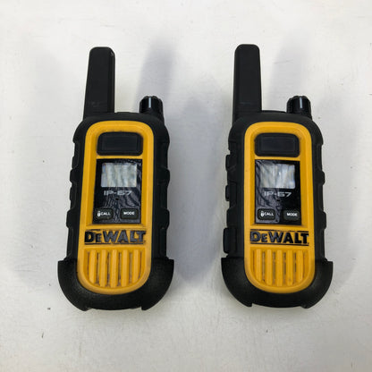 Dewalt Heavy Duty IP67 Waterproof Two-Way Radios Walkie Talkies Pair w/ Charger