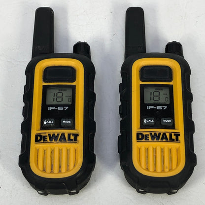 Dewalt Heavy Duty IP67 Waterproof Two-Way Radios Walkie Talkies Pair w/ Charger