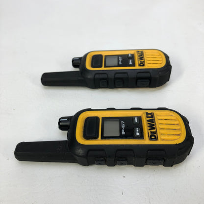 Dewalt Heavy Duty IP67 Waterproof Two-Way Radios Walkie Talkies Pair w/ Charger