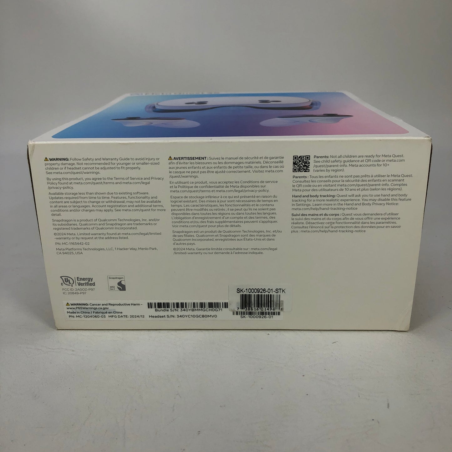 New Meta Quest 3S 128GB Standalone All-in-One VR Headset P97