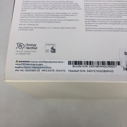 New Meta Quest 3S 128GB Standalone All-in-One VR Headset P97