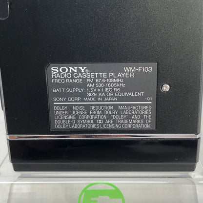 Sony Walkman Portable Cassette Player & Radio WM-F103