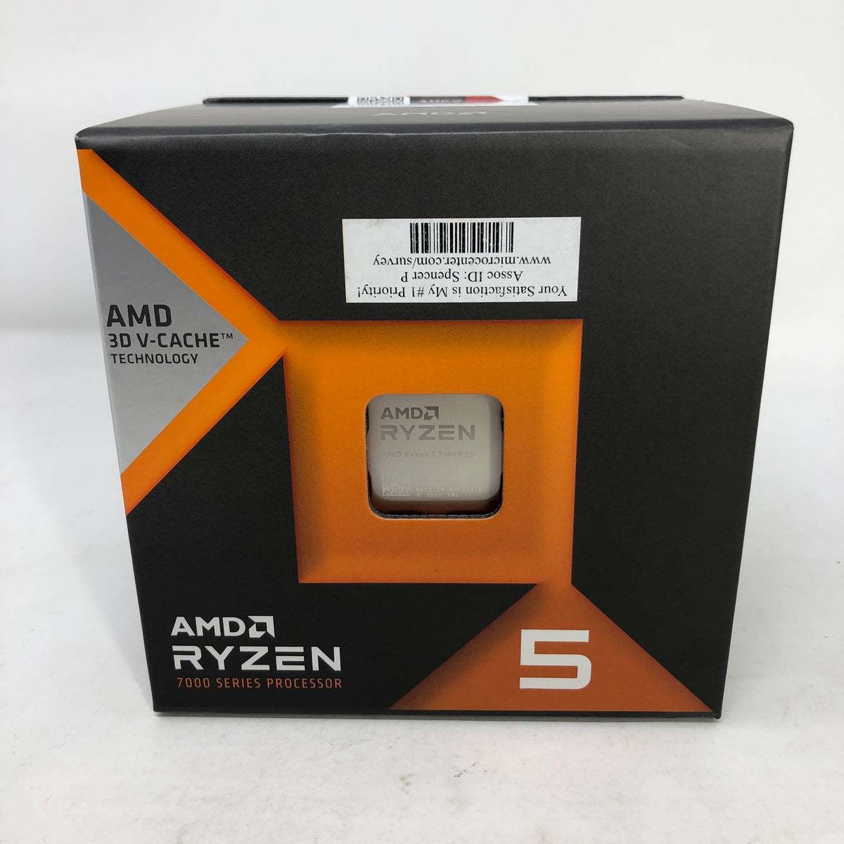 New AMD Ryzen 5 7600X3D 4.10GHz 6 Core 100-100001721WOF 12 Thread AM5
