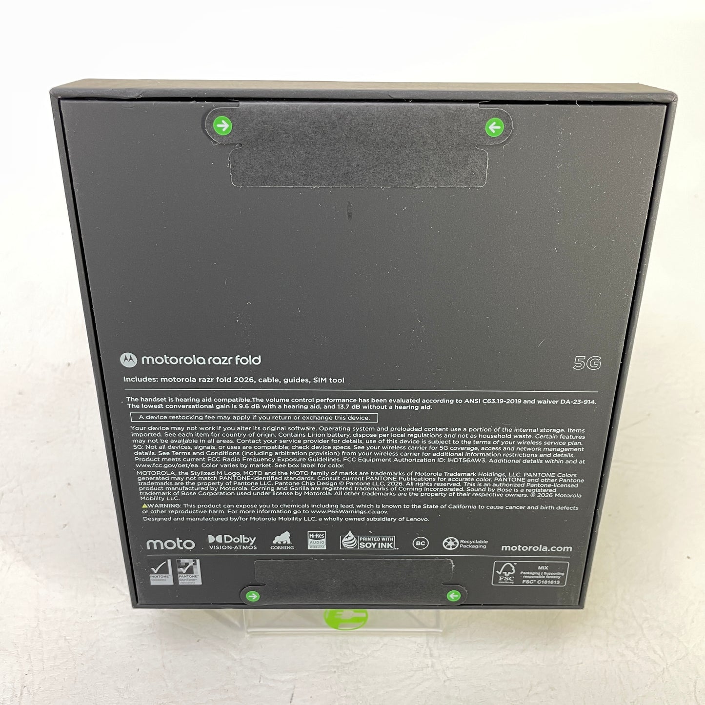 New Factory Unlocked Motorola Razr Fold 2026 512GB 16 Pantone Blackened Blue