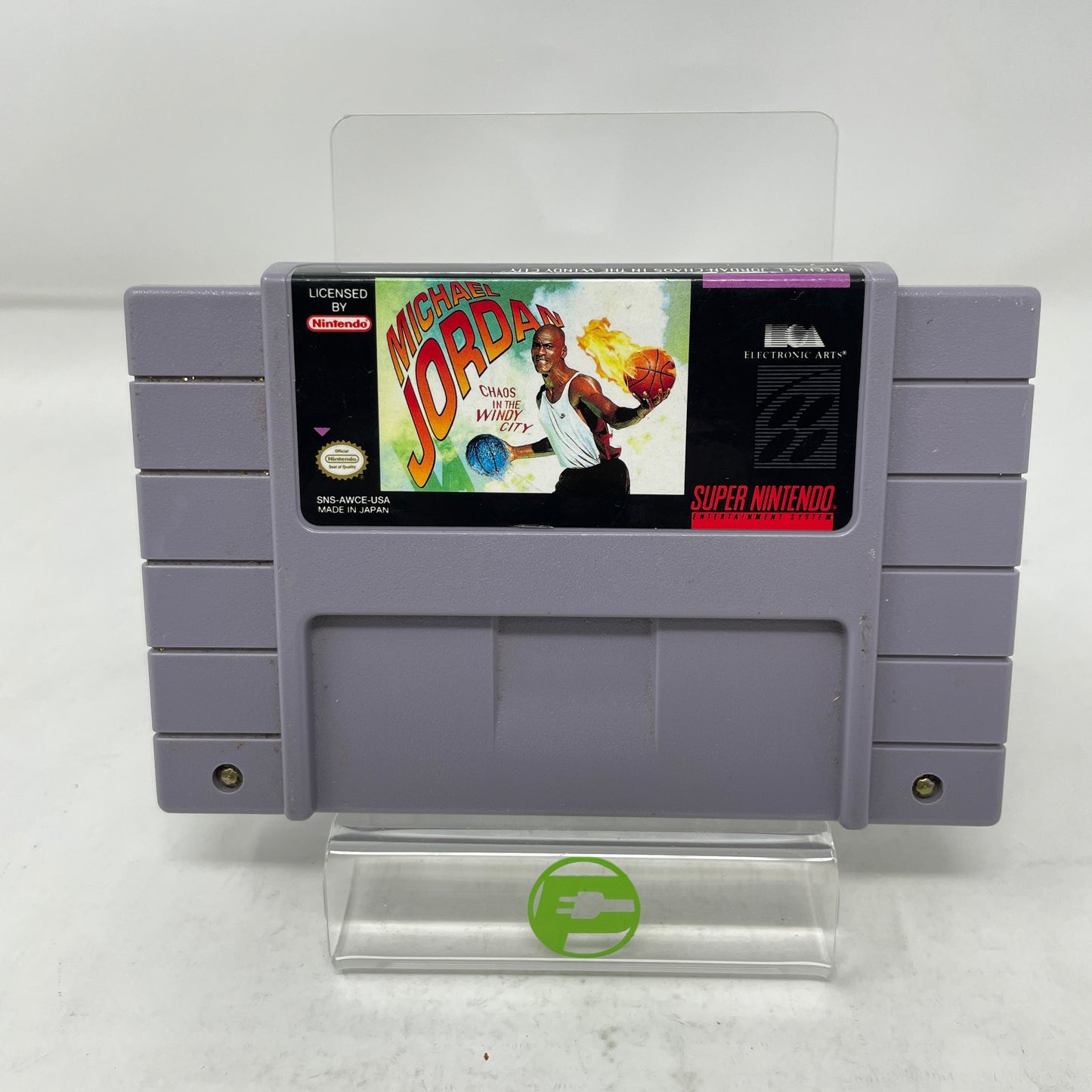 Michael Jordan Chaos in the Windy City Super Nintendo SNES 1994 Cartridge Only