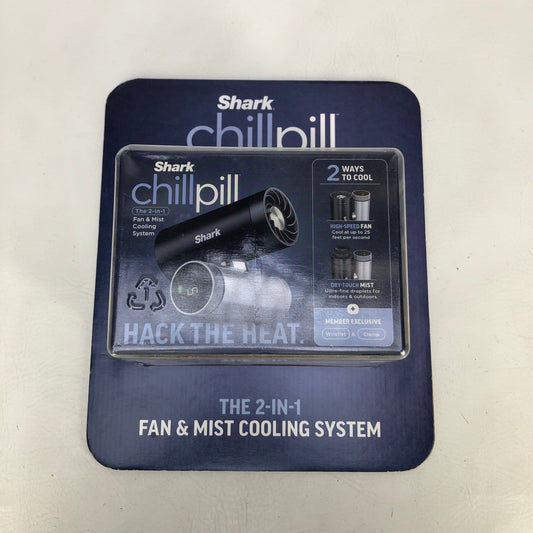 New Shark Chillpill Portable Handheld Fan 2 in 1 Fan & Mist Cooling System 