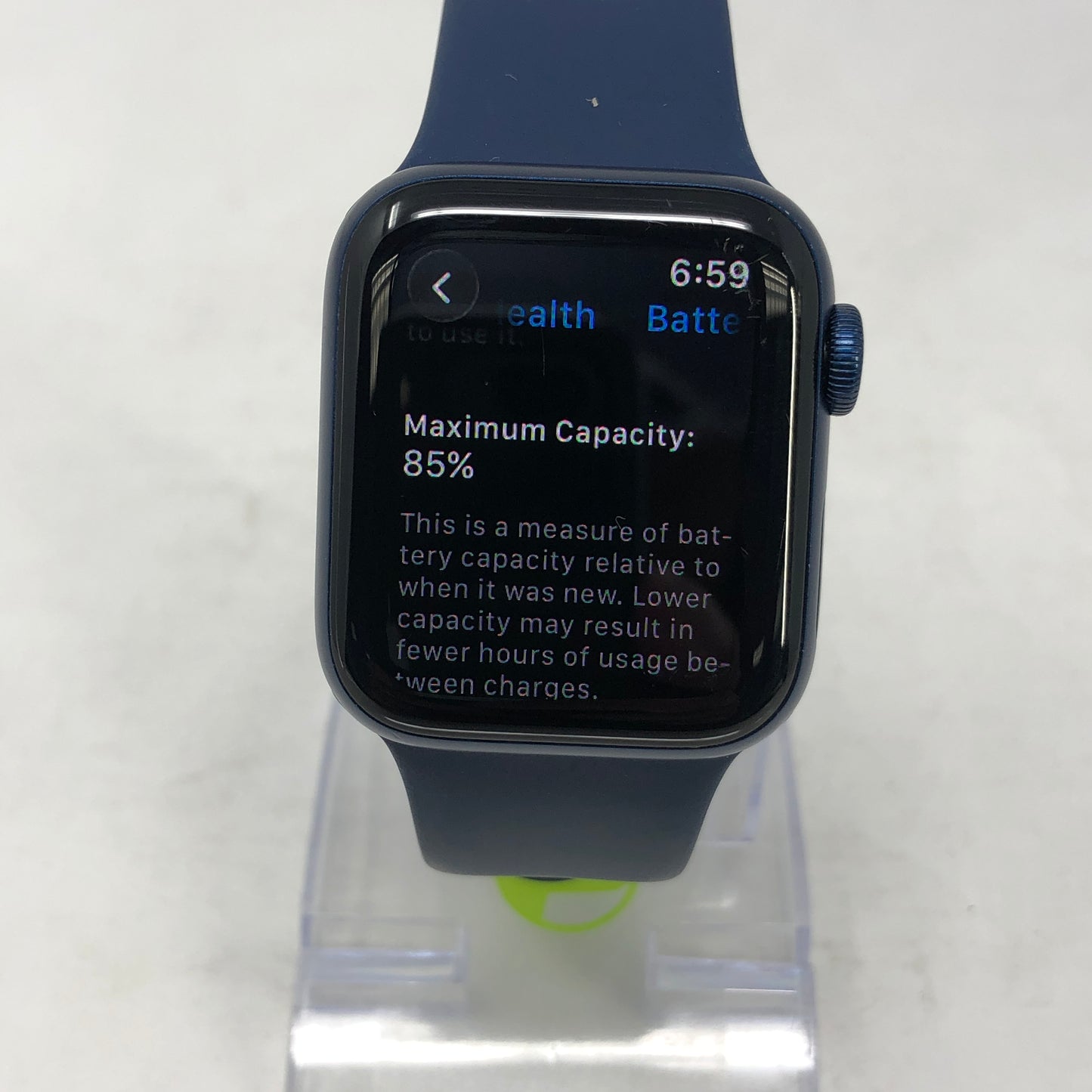 GPS Only Apple Watch Series 6 40MM Aluminum Dark Blue Sport Loop MG143LL/A