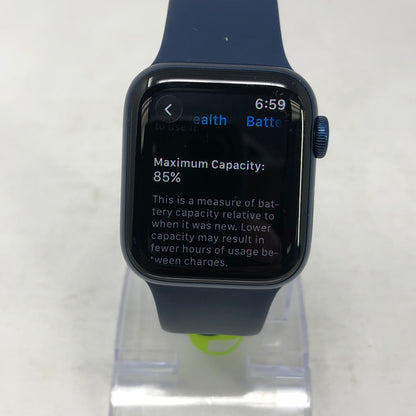 GPS Only Apple Watch Series 6 40MM Aluminum Dark Blue Sport Loop MG143LL/A