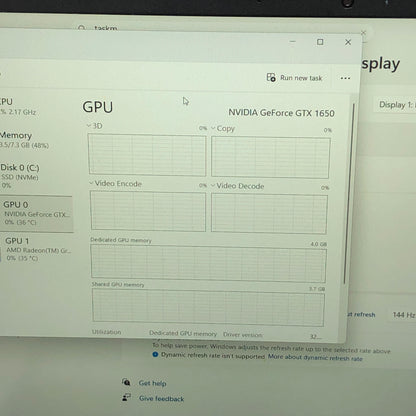HP Victus 15-FB0121NR 15.6" Ryzen 5 5600H 3.3GHz 8GB RAM 512GB SSD GeForce GTX 