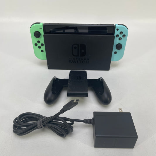 Nintendo Switch v1 Video Game Console HAC-001 Animal Crossing Edition