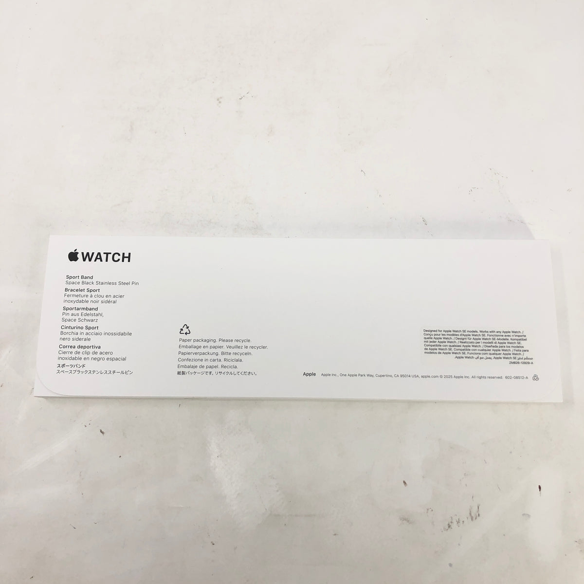 New Apple Watch SE 3 40mm GPS Midnight Aluminum Sport Band MEH94LW/A