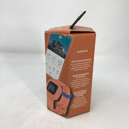 New Garmin Vivofit Jr. 3 Kids Fitness Tracker Peach Leopard
