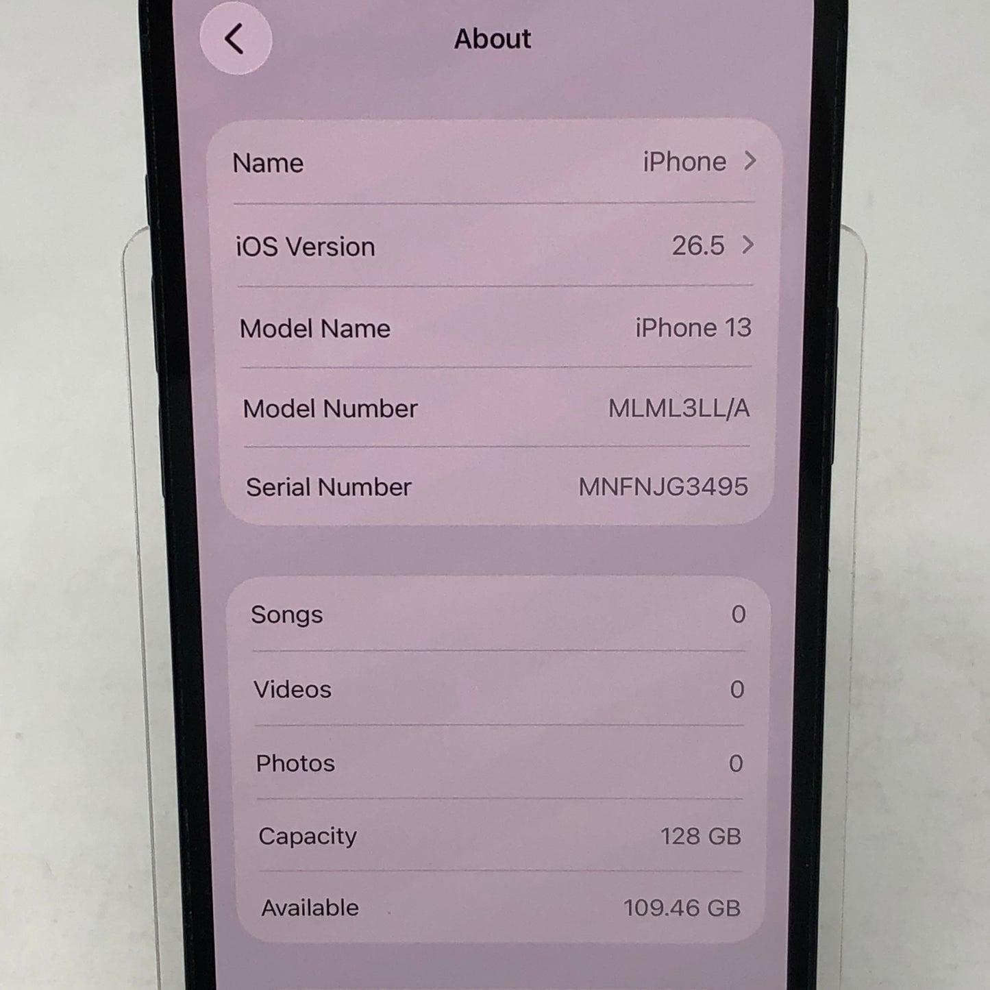 Factory Unlocked Apple iPhone 13 128GB Midnight MLML3LL/A
