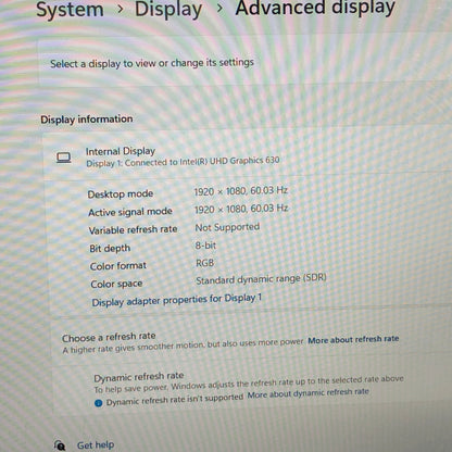 MSI Thin GF63 95C 15.6" i7-9750H 2.6GHz 8GB RAM 512GB SSD GeForce GTX 1650 Max-Q
