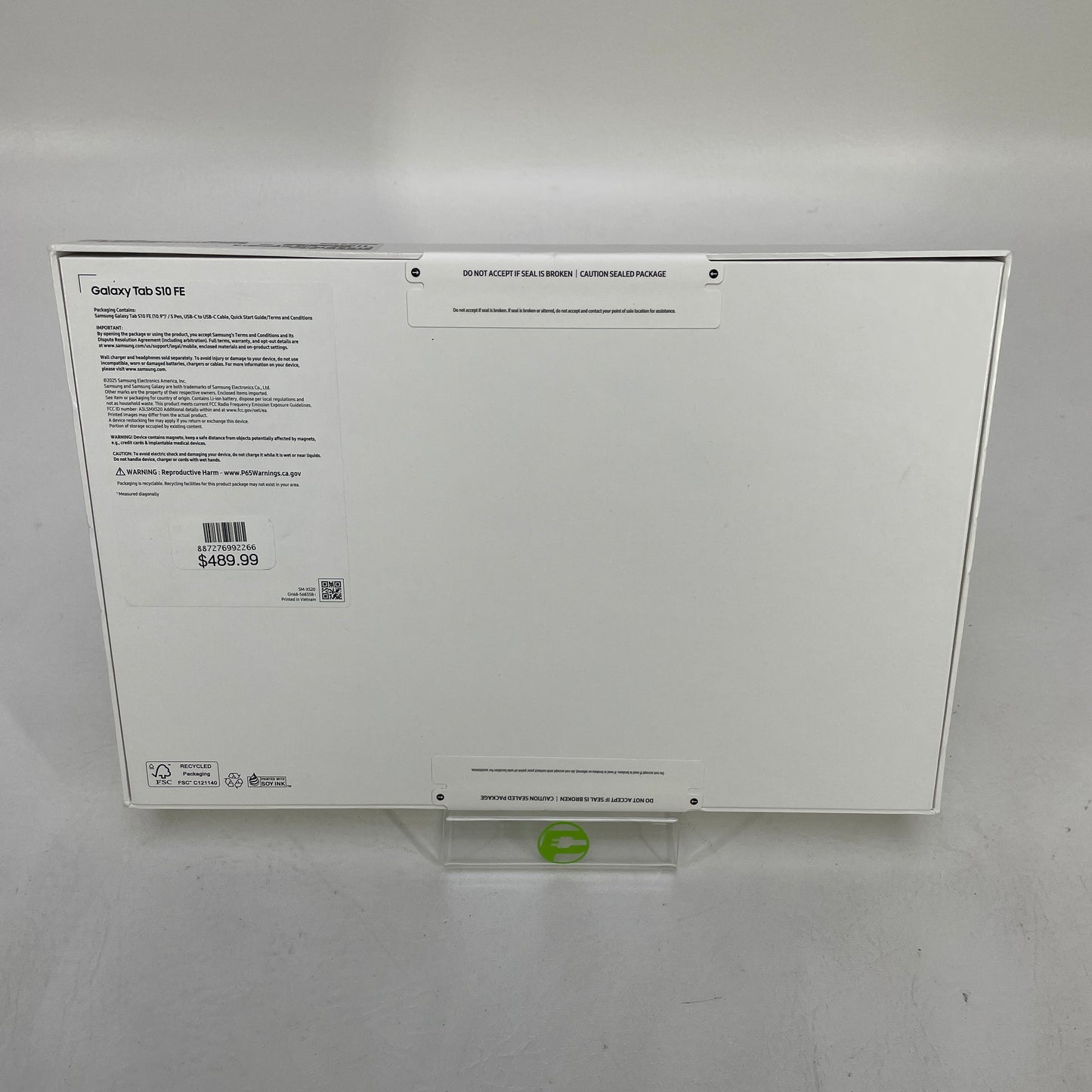 New WiFi Only Samsung Tab S10 FE 10.9" 128GB Gray SM-X520