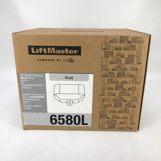 New LiftMaster 6580L DC Battery Backup Belt Drive Garage Door Opener w/Camera 
