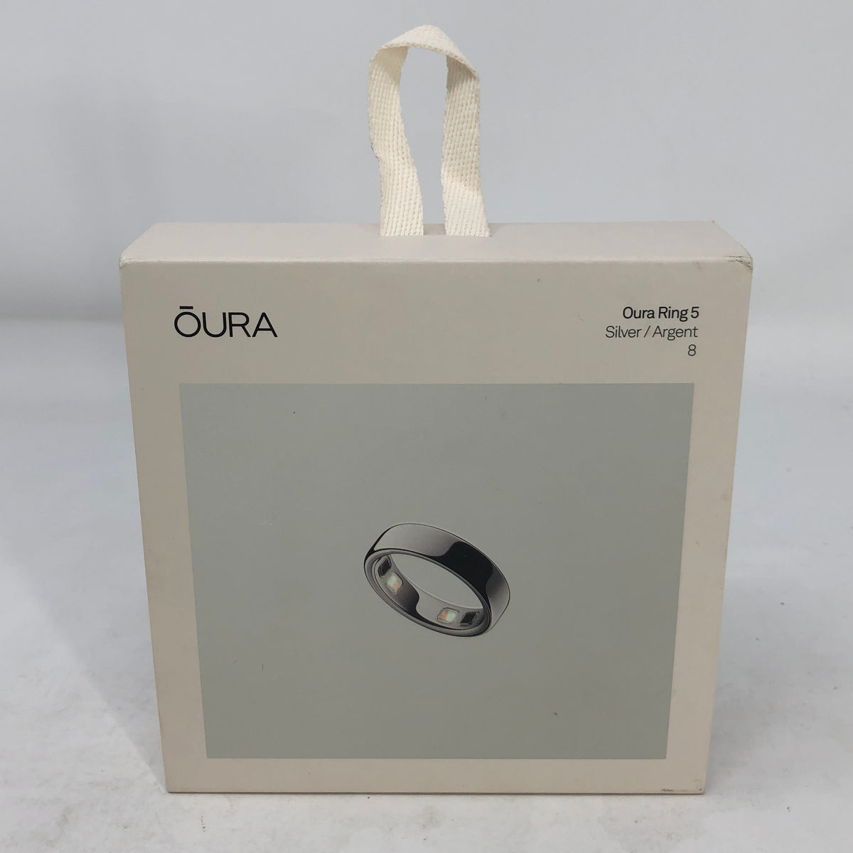  Oura Ring 5 Size 8 Activity Tracker Silver JZ90-61403-08