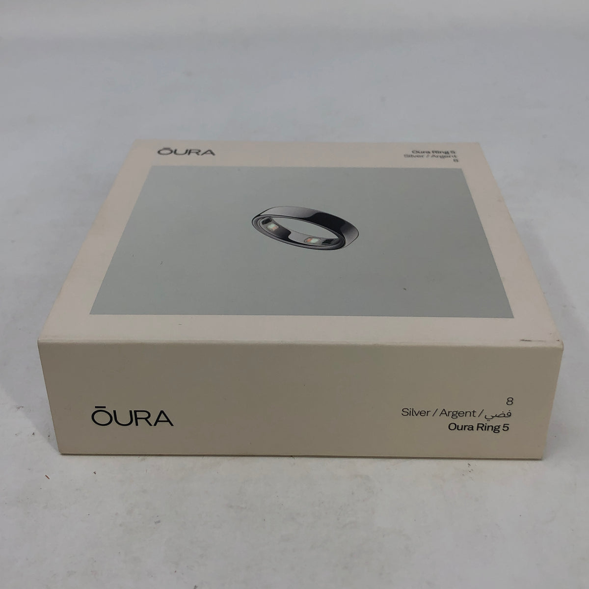  Oura Ring 5 Size 8 Activity Tracker Silver JZ90-61403-08