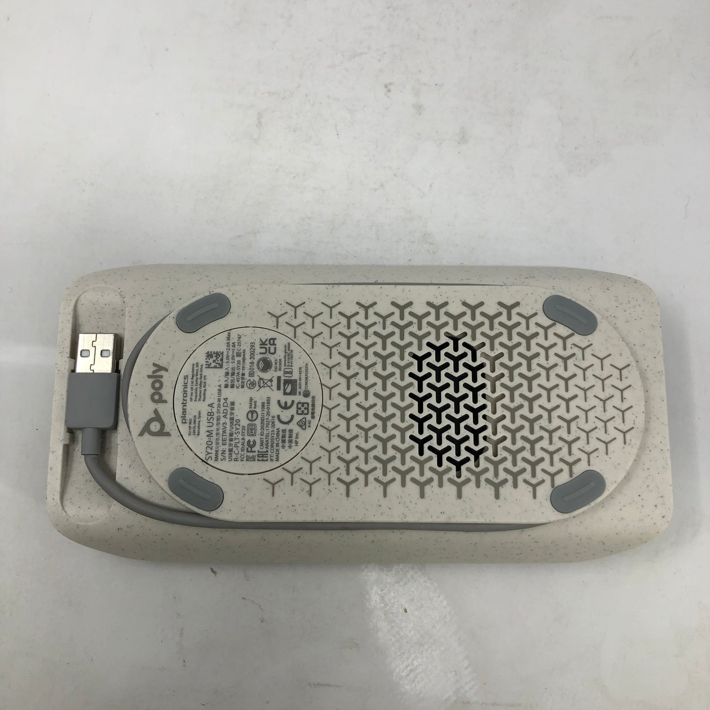 Plantronic PolySync 20 USB-C,USB-A Bluetooth Portable Speakerphone Gray